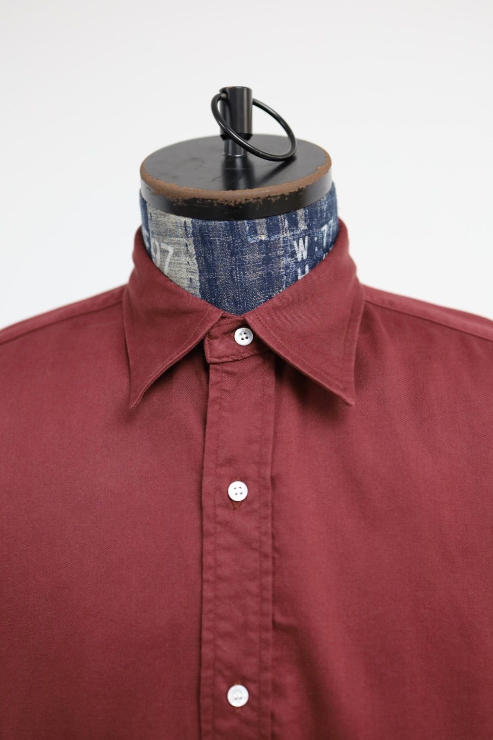 アプレッセ 2026 STYLE1 Double Weave Twill Regular Collar Shirts(26SAP-02-05)BURGUNDY☆12月27日(土)発売！
