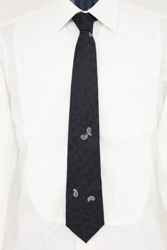 ジュンヤワタナベマン 26FW シルクペイズリー柄ネクタイ(WR-K404-051) BLACK☆8月7日(金)発売！