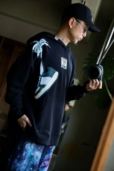 TALKING ABOUT THE ABSTRACTION 25SS MMY HANG ON SHOULDER PARKAスタイル