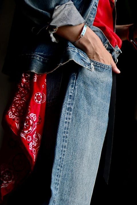 A.PRESSE No.22 Washed Wide Denim Pantsスタイル36