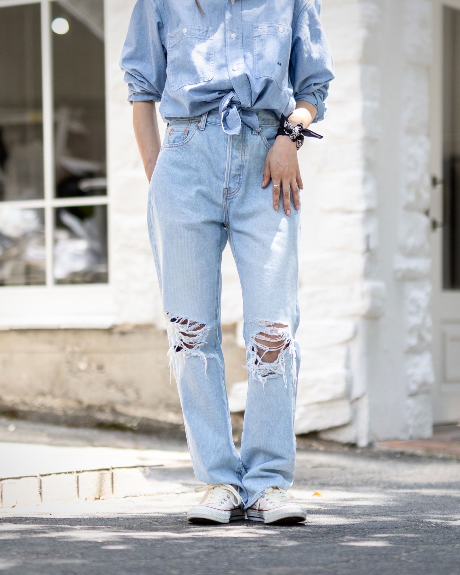 J.B.ATTIRE 24AW 新作Paris ripped denim style.2024.8.4