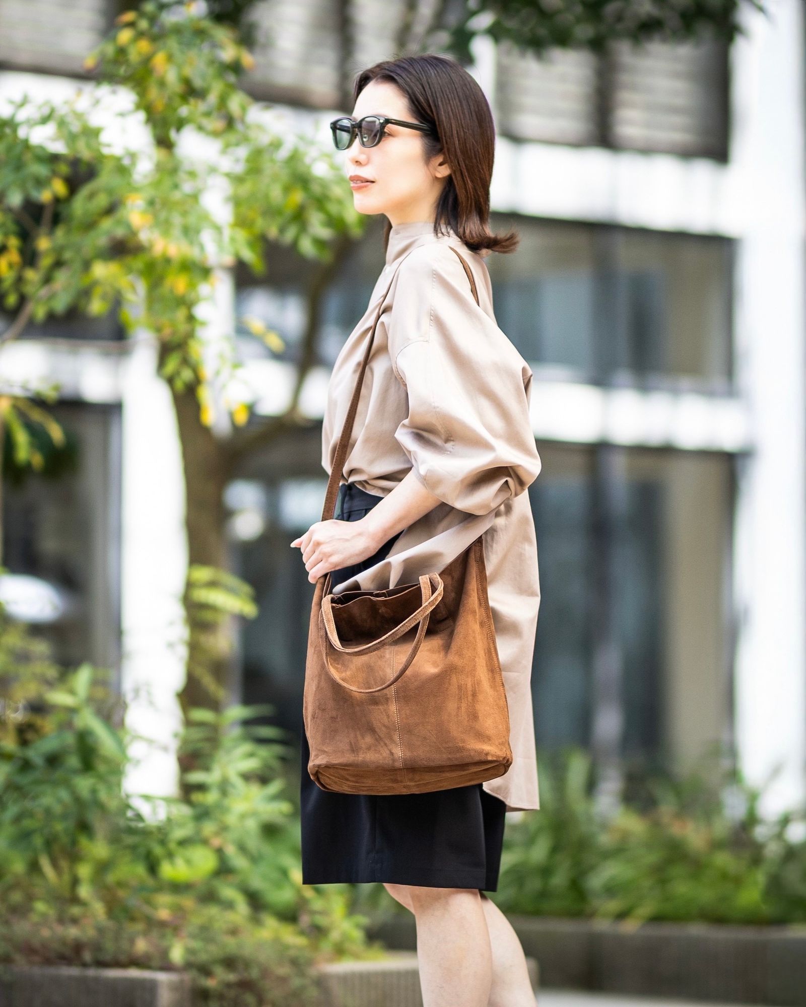 Morphee / モルフェトートバッグ 【LONG】3WAY MIDIUM TOTE OIL SUEDE (ML-OCB)COFFEE BROWN☆再入荷しました！