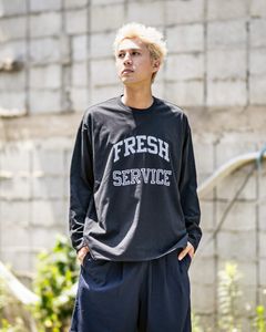 フレッシュサービス REVERSIBLE L/S TEE (FSC252-70041)BLACK