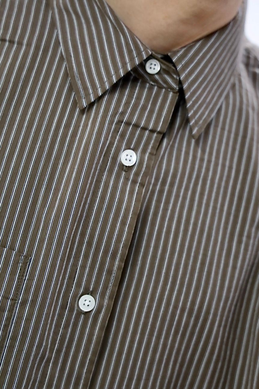 フレッシュサービス 26SS HRAFTeX® S/S STRIPE SHIRT(FSC262-50008)BROWN STRIPE