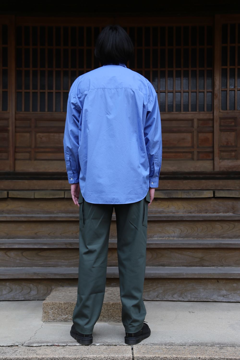 Broad L/S Oversized Regular Collar Shirt"BLUE"Style.2020.2.14.