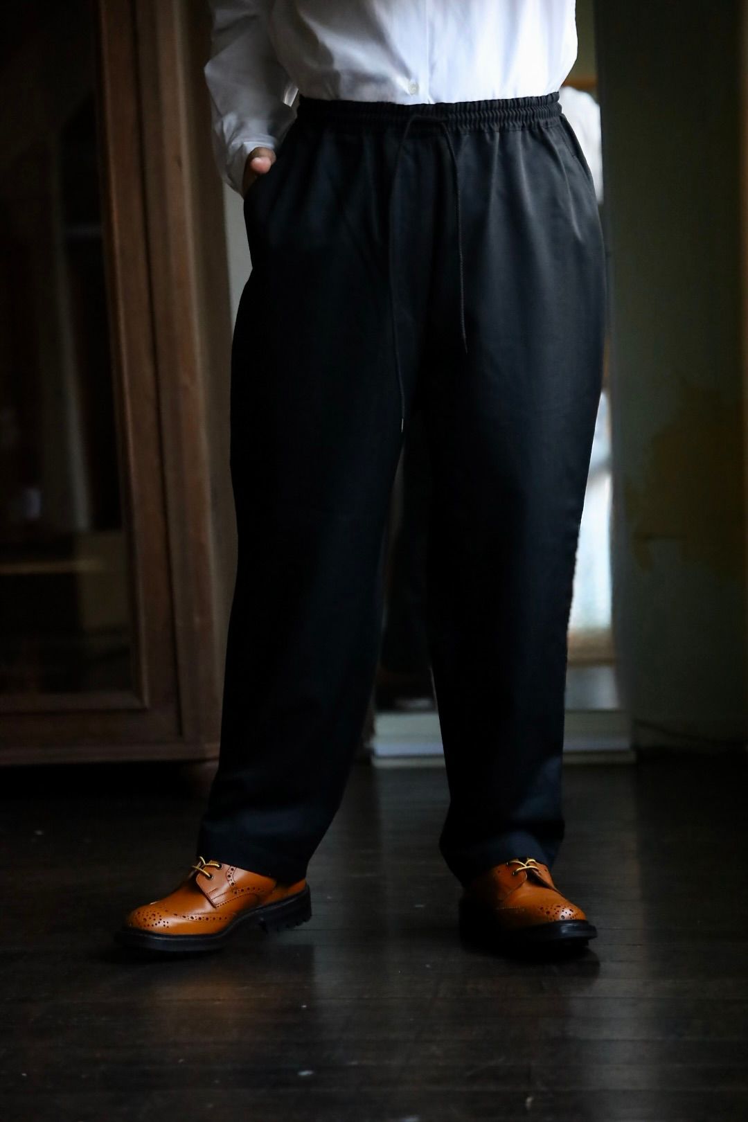COMME des GARCONS HOMME 新ロゴクルーネックニットスタイル