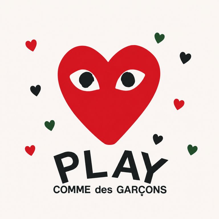 PLAY COMME des GARÇONS ブラックハートスタッズ Tシャツ PLAY COMME des GARCONS - プレイコムデギャルソン スタッズ ブラック