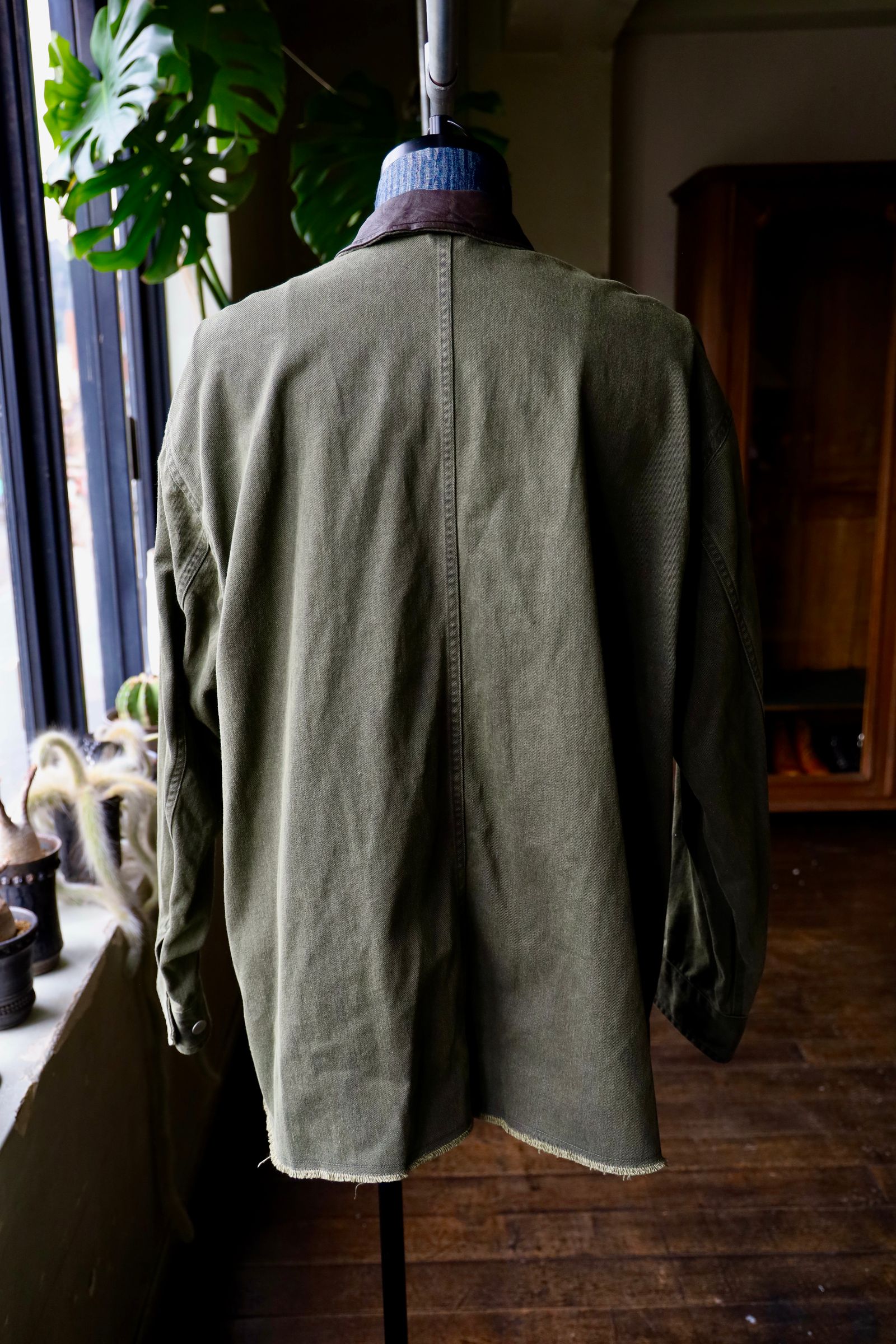 ヨーク25SS カバーオールCOTTON CUT-OFF COVERALL JACKET(YK25SS0925B)DUSTY KAHKI☆3月15日(土)発売！