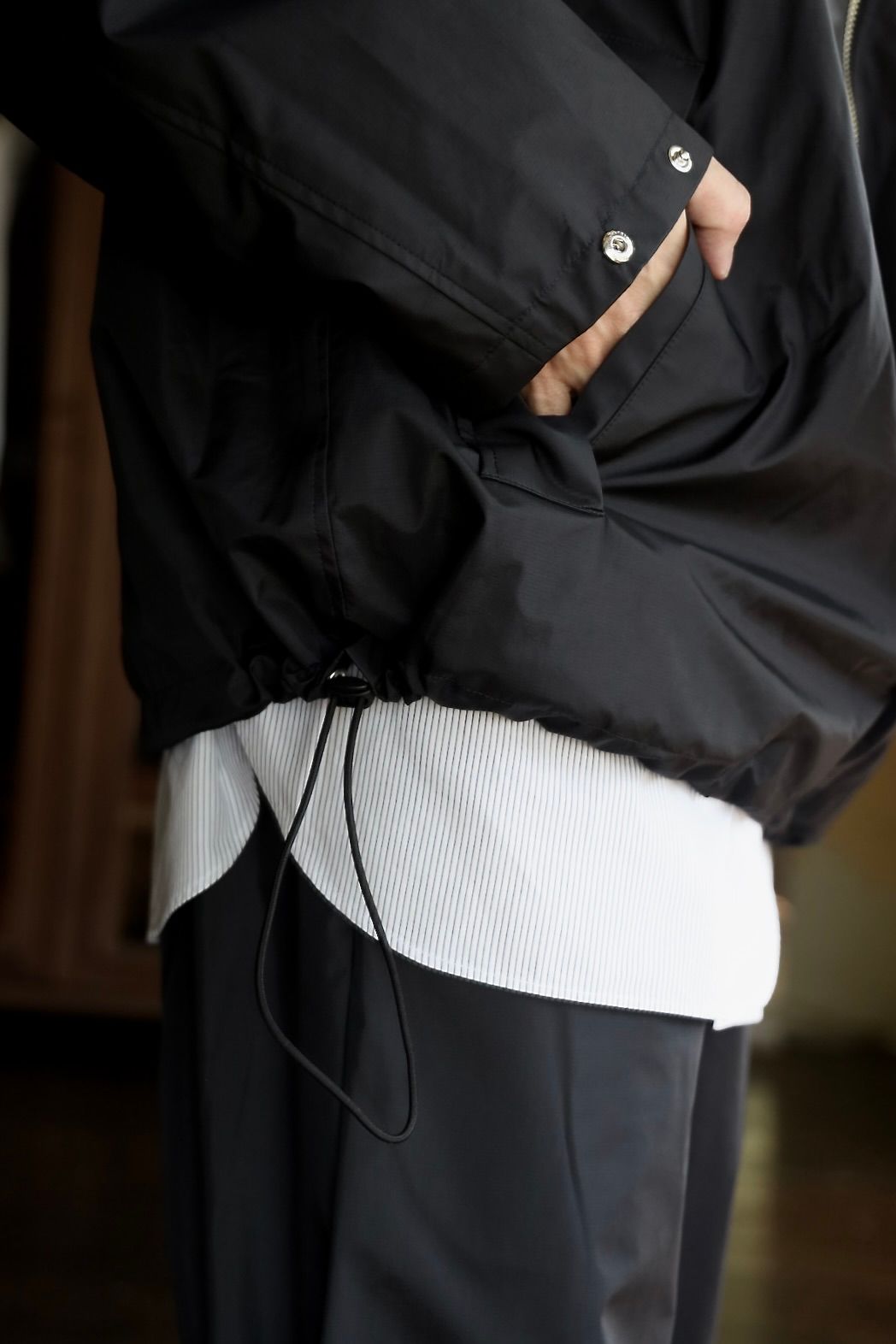 CHASSE チェイスQUARTER ZIP-3LW(CH-25FW-BL1)Black