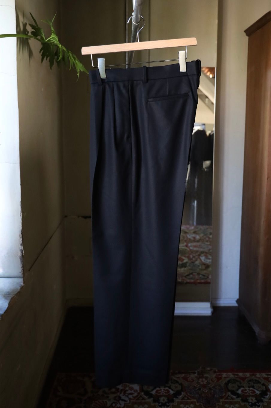 マーカウェア 26AW DOUBLE PLEATED TROUSERS(A26C18PT01C)BLACK☆新作発売！