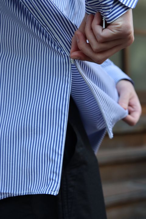 is-ness×THOMAS MASON VENTILATION LONG SLEEVE SHIRT style.2022.2.12.