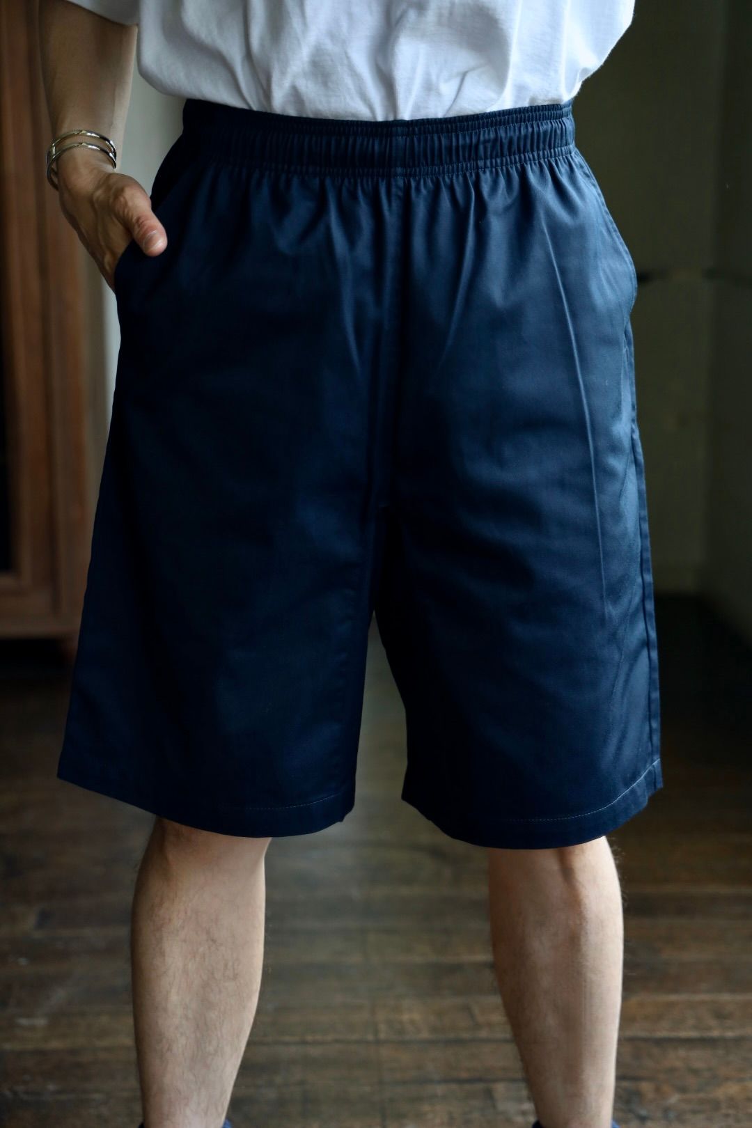 フレッシュサービス CORPORATE EASY SHORTS(NAVY)