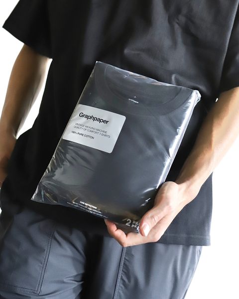 グラフペーパー24SS 新作2-PACK S/S TEE style 2024.3.1