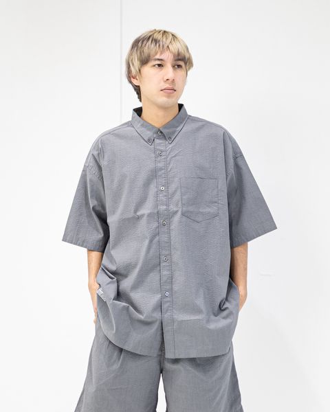 フレッシュサービス SEERSUCKER S/S B.D SHIRT (FSC261-50228)GRAYxGRAY★2月14日(土)発売