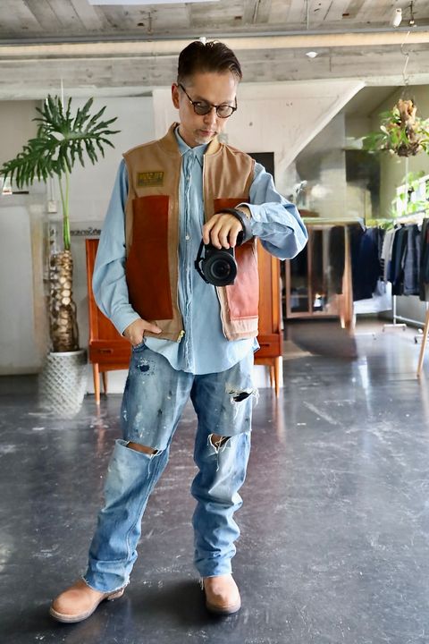 JUNYA WATANABE MAN×FILSON Wネームツイードベストスタイル.2025.9.5.