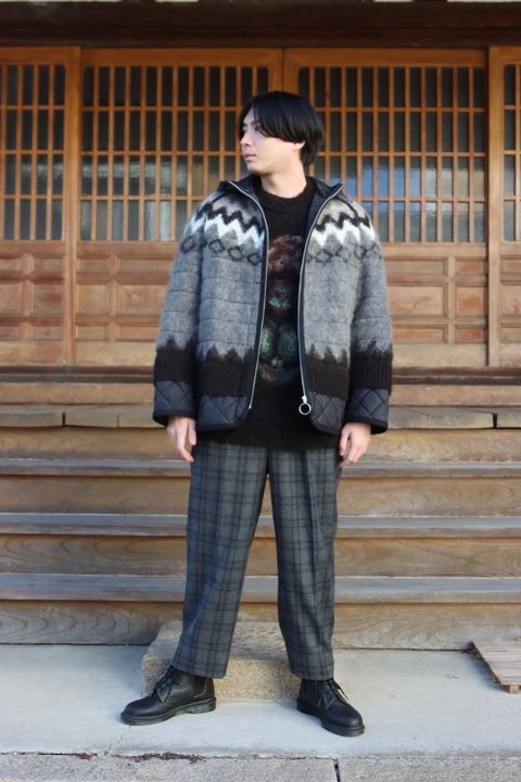 JUNYA WATANABE  ノルディックジャガードフードブルゾン(WH-J019-051) style.2021.11.28