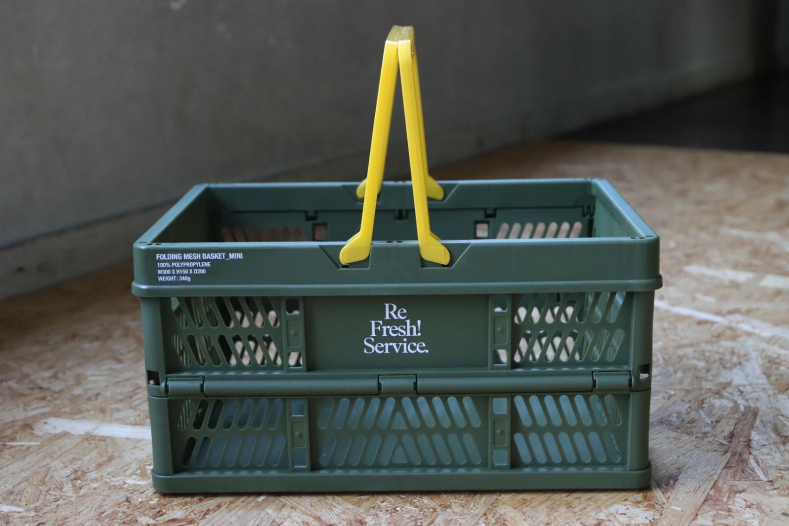 フレッシュサービスReFresh!Service. “SAUNA FOLDING MESH BASKET”(KHAKI)