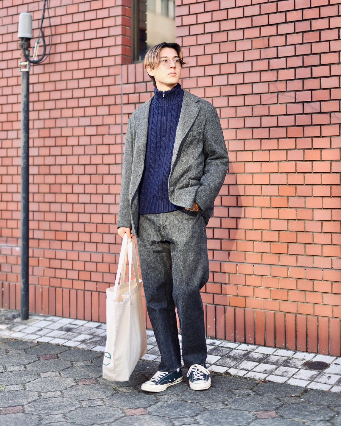 A.PRESSE - アプレッセ Tweed Tailored Jacket(23AAP-01-18H)CHARCOAL ...