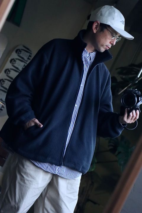 FreshService POLARTEC FLEECE STAND COLLAR BLOUSON"NAVY"スタイル