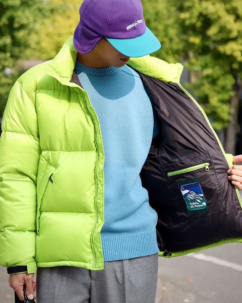 SEDAN ALL-PURPOSE FW23 Micro Ripstop Down Jacket"Lime"スタイル