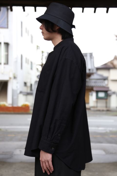 Graphpaper Oxford Oversized Band Collar Shirt style.2021.3.20