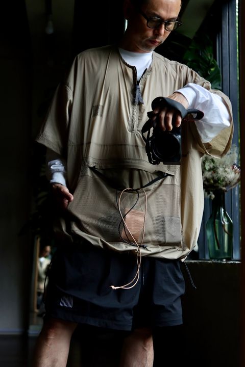 S.F.C HALF ZIP NYLON SHIRTスタイル