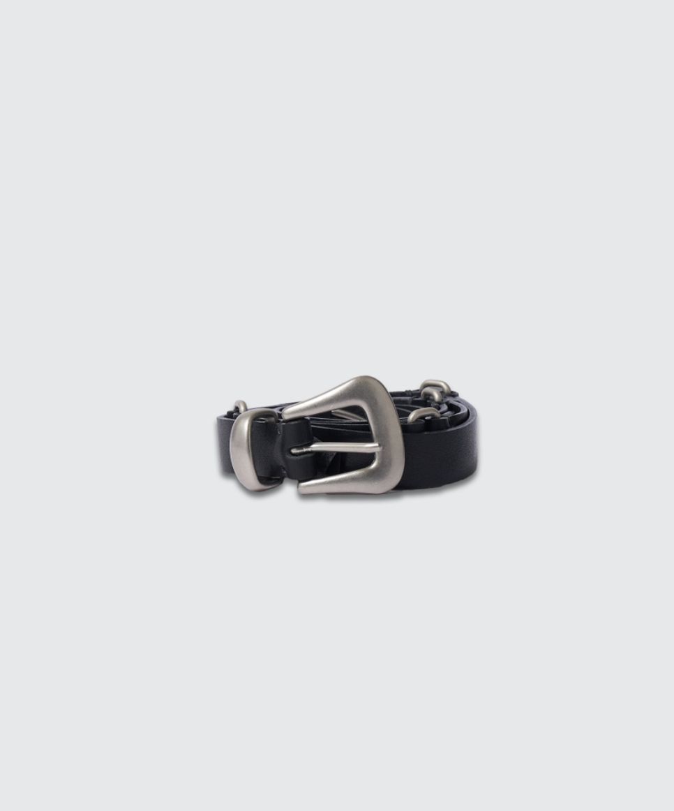 ヨーク25SS LEATHER NALLOW WESTERN BELT(YK25SS0983A)BLACK☆12月21日(土)発売！