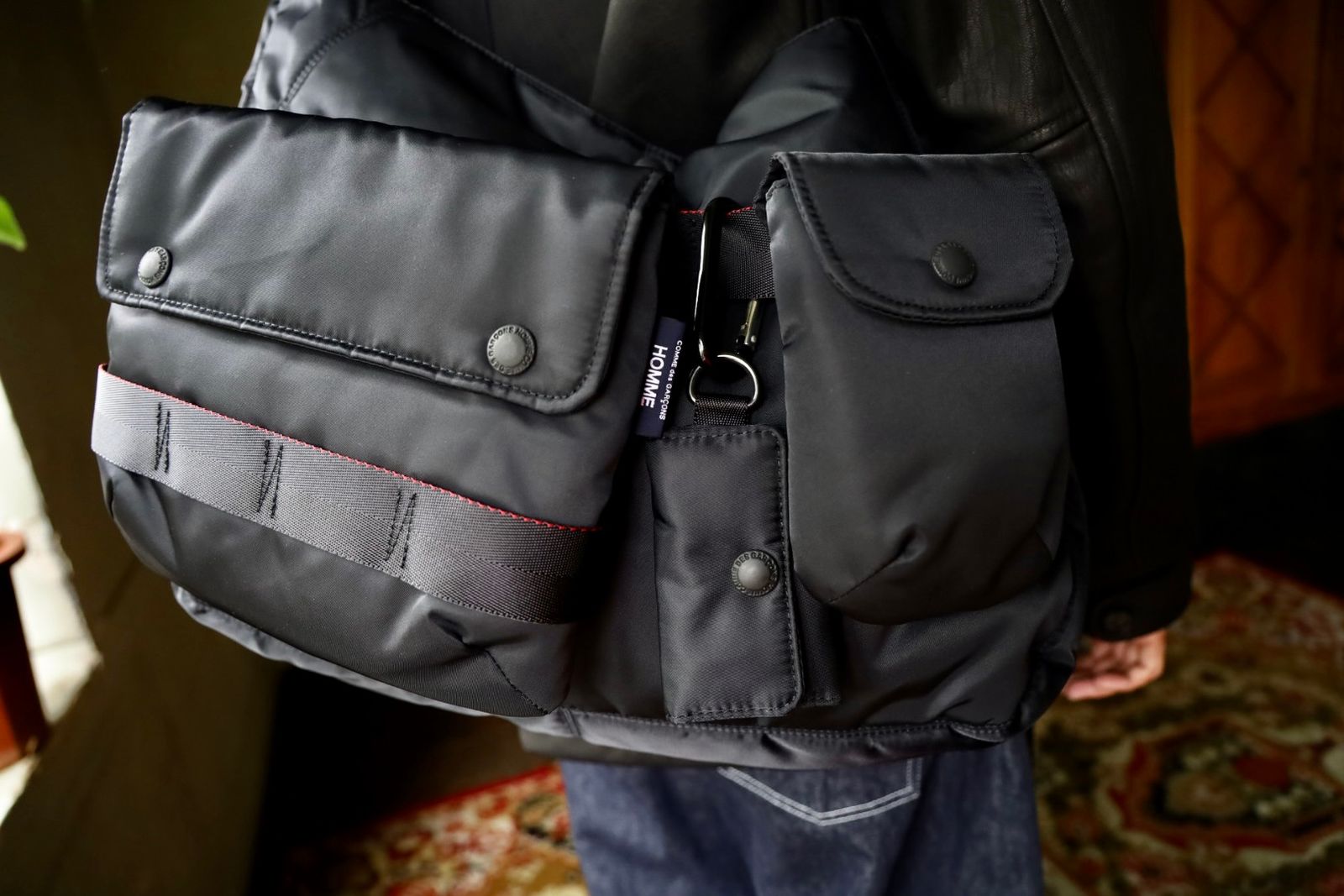 コムデギャルソンオム バッグ SHOULDER BAG(HR-K207-051)BLACK☆10月2日(金)発売！