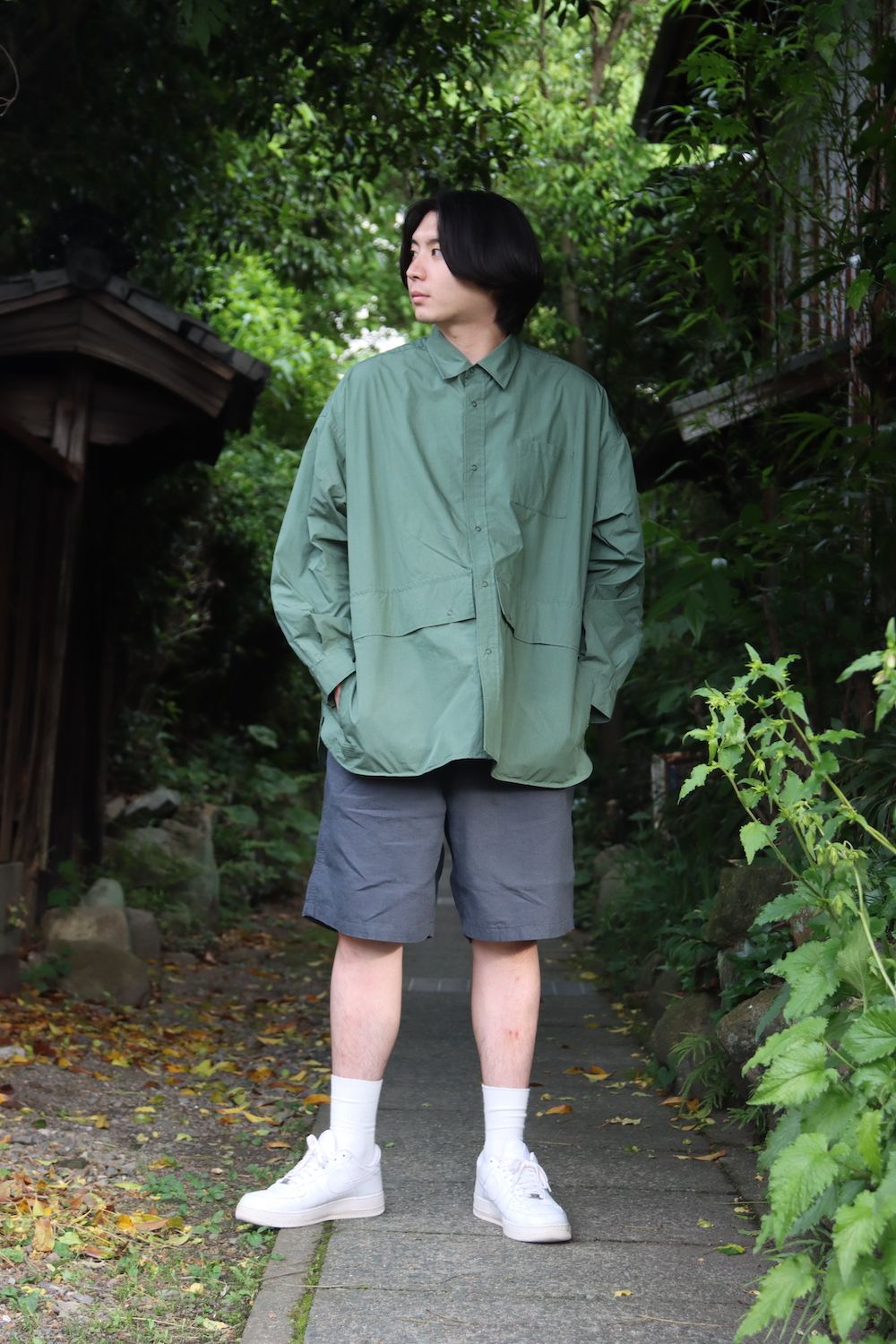 フレッシュサービス Cargo Pocket Regular Collarカーキ