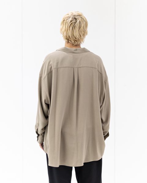 Graphpaper Viscose Viyella L/S Sleeping Shirt (TAUPE)新作発売！