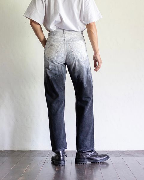 YOKE HAND PAINTED DENIM TRUCKER JACKET(BLACK)スタイル 8月24日(土)新作発売！