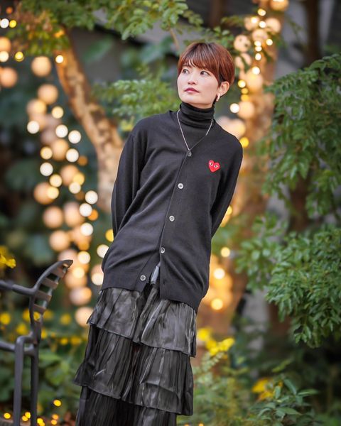 PLAY COMME des GARCONS 新作V-NECK CARDIGAN style.2024.12.7