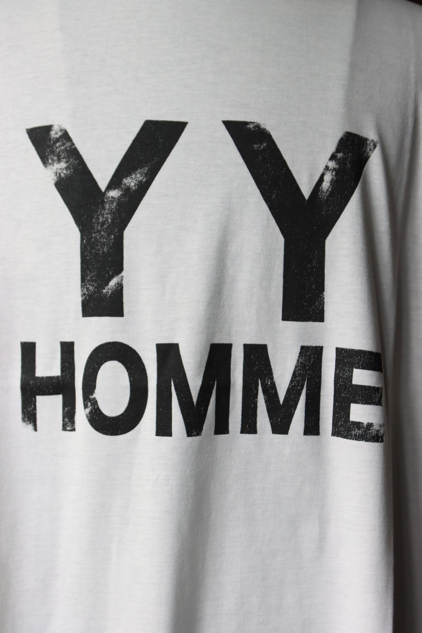 ヨウジヤマモト24SS YYHプリント半袖(HS-T90-989)WHITE