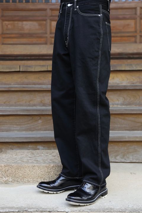 Graphpaper Denime Regular Collar Shirt & Denime Five Pocket Pants style.2020.12.20.