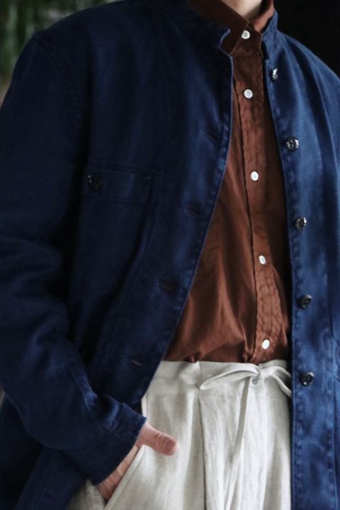 Ets.MATERIAUX 22SS French work jacket"BLUE"style.