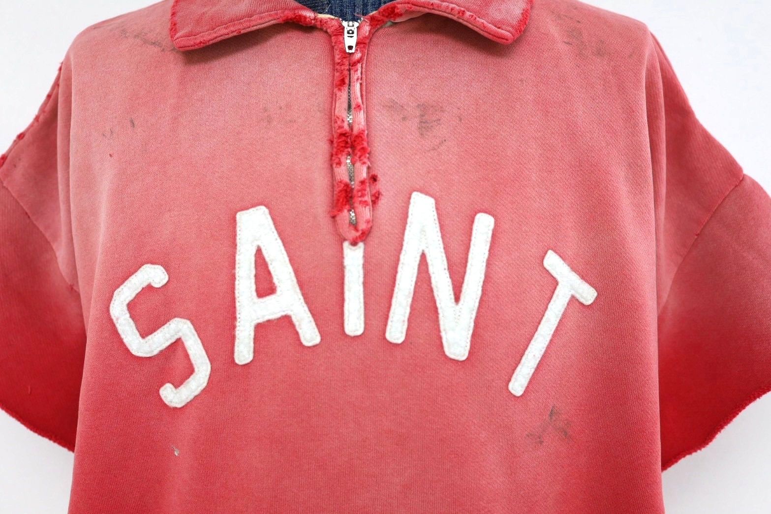 セントマイケル 26SS SAINT HALF ZIP SWEAT(SM-MK8-0000-053)RED☆4月11日(土)発売！