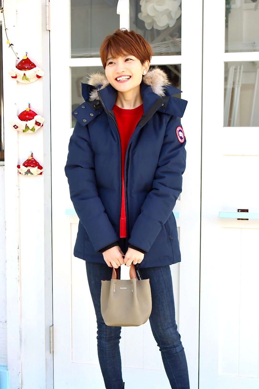 CANADA GOOSE』カナダグース (S) ファーダウンジャケット-