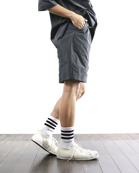 YOKE 24SS 新作 NYLON STRIPE WIDE SHIRT SET UP style 2024.5.5