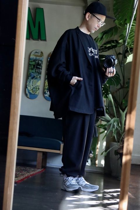 S.F.C 23FW TAILORED SHIRT JACKET"BLACK"スタイル