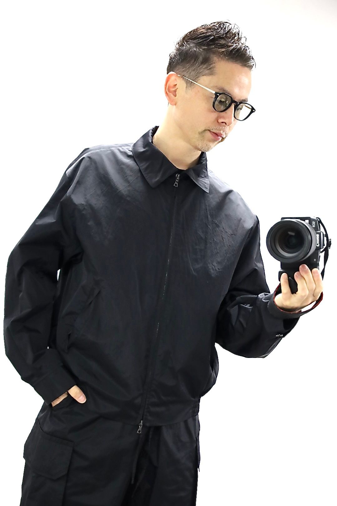 blurhms 26SS Poly-Silk Zip Jacketスタイル.2026.3.14.