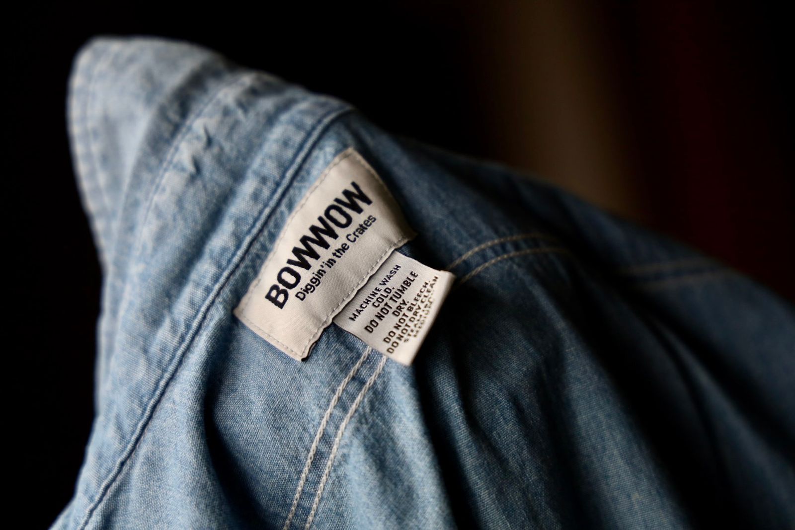 BOW WOW バウワウ シャツ STATE PRISON CHAMBRAY SHIRTS(BW251-SPCS)INDIGO AGING