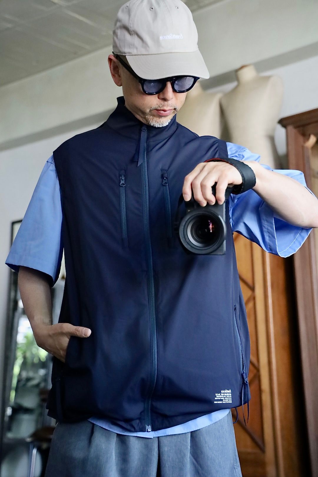 FreshService フレッシュサービス 26SS 空調服®︎ × FreshService "AIR COOLING VEST_Ver.2.0"スタイル