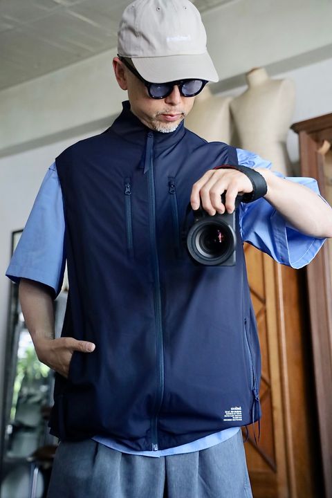 FreshService フレッシュサービス 26SS 空調服®︎ × FreshService "AIR COOLING VEST_Ver.2.0"スタイル