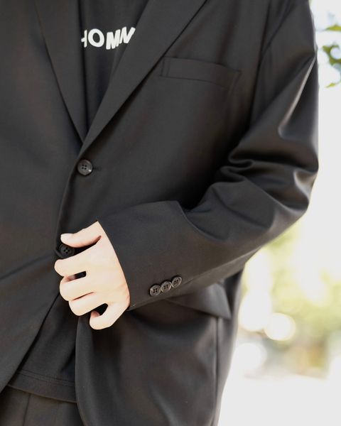 COMME des GARCONS HOMME ウールサージ2Bボタンジャケット スタイル