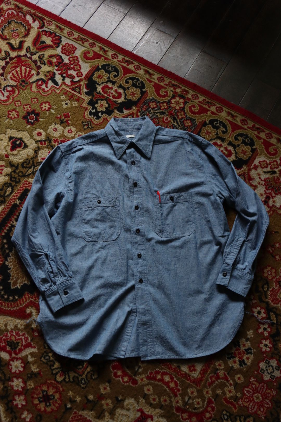 アプレッセ23AWシャツ BB Washed Chambray Shirt-