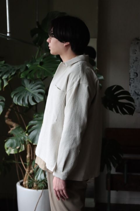 SEEALL ONE POCKET MINIMAL SHIRTS JACKET style.2022.3.18.