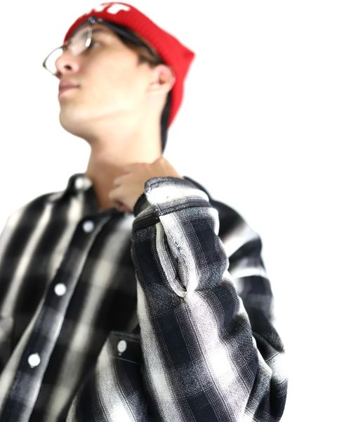 ©SAINT M×××××× セントマイケル 23AW CHECK SHIRT PARKAスタイル