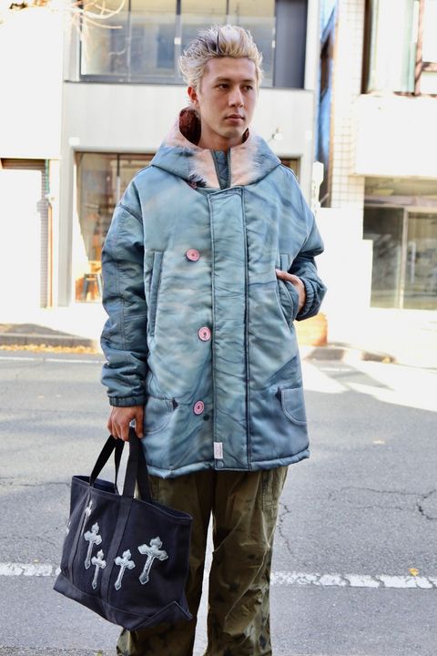 TALKING ABOUT THE ABSTRACTION N3BPRINT PADDET JKT MARKスタイル