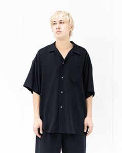 Graphpaper Viscose Viyella S/S Sleeping Shirt (BLACK)新作発売！