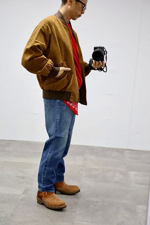 A.PRESSE Washed Denim Pants E"BLEACH"スタイル2025.10.12.